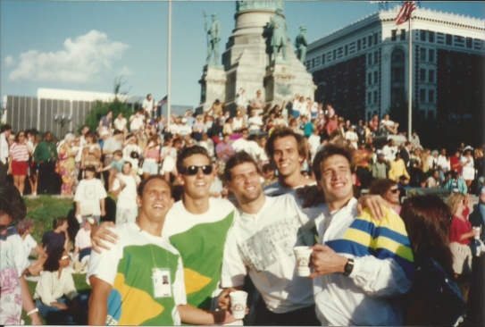 Show ao ar livre em Buffalo 1993. Hermeto, Saboia, Renato, Fralda e Cassiano.